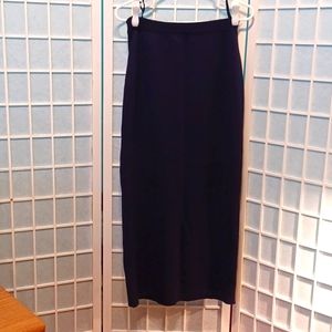 Gorgeous Long Navy Classy Skirt;(5384)